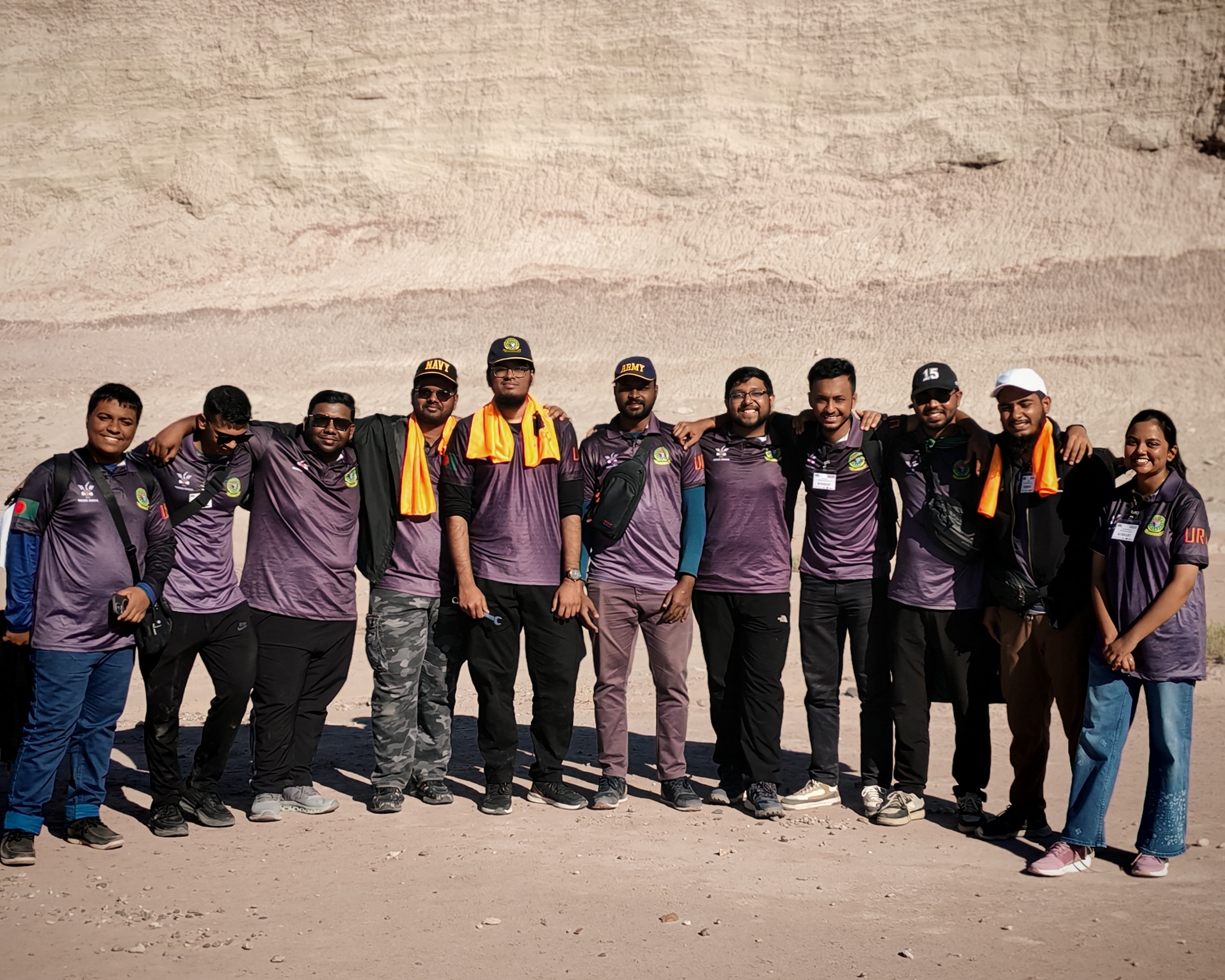 Team working on rover